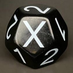 schwarzer Sportwürfel