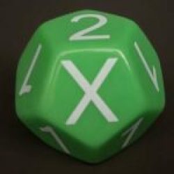 grüner Sportwürfel