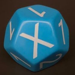 blauer Sportwürfel